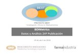 PROYECTO BEST Investigación Clínica en Medicamentos · Datos y Análisis 24ª Publicación BDMetrics 19 de abril de 2018 2 Se presentan los resultados correspondientes a la vigésimo