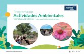 Programa de - madrid.es · 7 3 Verano CALENDARIO DE EVENTOS Actividades programadas desde los centros de información y Educación Ambiental Actividades gratuitas Dirigidas a público