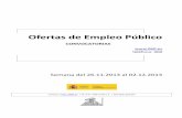 Boletín semanal de Ofertas de Empleo Público · Centro de Información Administrativa . Í. NDICE G. ENERALIDADES