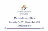 Mercados del Gas - Jorge Ferioli · • Pérdida del posicionamiento de Argentina en el escenario de integración energética. • Desabastecimiento. • Deterioro de la calidad del