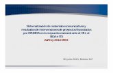 Sistematización de materiales comunicativos y resultados ...aids-sida.org/archivos/INSP-2013-07-30-SistematizacionMateriales.pdf · los proyectos por niveles de evidencia y tipo