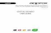 Party Portable Speaker System - approx.esapprox.es/image/catalog/downloads/APPRAVE/APPRAVEx_user-guide_2lan.pdf · Le permite reproducir directamente desde una tarjeta SD o una memoria