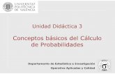 Conceptos básicos del Cálculo de Probabilidades · Conceptos básicos del Cálculo de Probabilidades Departamento de Estadística e Investigación Operativa Aplicadas y Calidad.