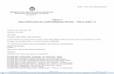 DECLARACIÓN DE CONFORMIDAD INICIAL – PM CLASE I- II · Ministerio de Salud y Desarrollo Social Secretaría de Gobierno de Salud A.N.M.A.T. 2019 - Año de la Exportación ANEXO