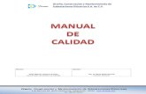 Diseño, Construcción y Mantenimiento de Subestaciones ...cmapspublic2.ihmc.us/rid=1H597FXTZ-1GN30Z2-75/Manual de Calidad 2010.…Diseño, Construcción y Mantenimiento de Subestaciones