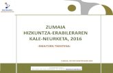 ZUMAIA HIZKUNTZA-ERABILERAREN KALE-NEURKETA, 2016 · zumaia hizkuntza-erabileraren kale-neurketa, 2016 -emaitzen txostena- zumaia, 2017ko martxoaren 8an