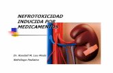 NEFROTOXICIDAD INDUCIDA POR MEDICAMENTOSfundanier.org.gt/wp-content/uploads/2018/08/nefrotoxicidad.pdf · Nefrolitiasis. III. Presentación Clínica de la Nefrotoxicidad Alteraciones