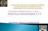 PROPUESTA ACADÉMICA 2015-2 y 2016-1 PRÁCTICA COMUNITARIA 1 Y 2 · PROPUESTA DOCENTE DE PRÁCTICA COMUNITARIA I Y II PERIODOS 2015 - 2 y 2016 - 1 XOCHIMILCO: de origen Náhuatl que