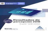 Resultados de percepción 2018 - esap.edu.co · En la sede central - Bogotá, los servicios de bienestar requieren ser mejor divulgados y posicionados, favoreciendo el desarrollo