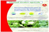 Manual de producción de huertos de policultivos de hortalizas para... · Manual de producción de huertos de Policultivos de Hortalizas 5 En Guatemala también es común y encontrar