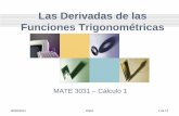 Las Derivadas de las Funciones Trigonométricasmyfaculty.metro.inter.edu/.../2_4_Derivada_funciones_Trigonometricas.pdf · Las Derivadas de las Funciones Trigonométricas MATE 3031