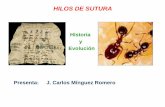 HILOS DE SUTURA. - caumas.org · Expresa el diámetro o grosor del hilo de sutura, que debe ser lo mas homogéneo posible en toda su longitud Se utilizan dos procedimientos para describir