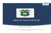 Matemáticas Plan de Área 2016 - rgb.edu.co¡ticas-Plan-de-Área... · Este proceso general requiere del uso flexible de conceptos, procedimientos y diversos lenguajes para expresar