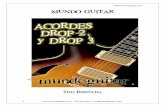 MUNDO GUITAR · Los acordes Drop 2 y Drop 3 son esenciales para un guitarrista, sea cualquier tipo de música que toque. Este libro te va a mostrar todas las posiciones del Drop 2