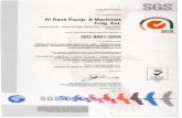 Certificate AE12}2537 , continued Al Rana Equip ...aremates.com/iso90012008.pdf · Al Rana Equip. & Trdg. FZE, P.O. Box. 42462, Hamriyah Free Zone, Sharjah, United Arab Emirates SGS