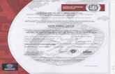 ISO 9001:2015 - gaviones.co · diseÑo, fabricaciÓn y comercializaciÓn de: gaviones y colchogaviones elaborados con malla hexagonal de triple torsiÓn en acero al carbono galvanizado