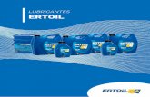LUBRICANTES ERTOIL · Aceite mineral multigrado formulado para la lubricación de cajas de cambio manuales, diferenciales (incluso hipoides) y todo tipo de engranajes en transmisiones