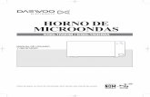 HORNO DE MICROONDAS - daewoo-electronics.com.mx · DIRECTA DE MICROONDAS. (a) No intente operar el horno con la puerta abierta, ya que la operación en tal condición puede causarle