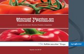 Manual Técnico en Tomate y Pimiento · El Oidio del Tomate (Oidium neolycopersici), en este caso hay algunos híbridos en el mercado que muestran buena tolerancia a esta enfermedad,