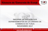 Presentación de PowerPointccomerciotunja.org.co/new/wp-content/uploads/2017/12/Informe-de... · Conferencia Jorge Duque Linares –Rueda de Negocios en el Municipio de Chiquinquirá