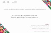 Presentación de PowerPoint - CEFP CámaraDiputados · Programa de Educación Inicial del Conafe Incluir la Educación Inicial como prioridad en la agenda educativa y en la inversión