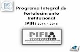 Programa Integral de Fortalecimiento Institucional (PIFI ...sgc.uaeh.edu.mx/planeacion/images/pifi/pifi2014/Presentacion_ProGES.pdf · del documento final Análisis de la evaluación