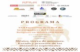 Con el apoyo de Presentan P R O G R A M A · Con el apoyo de Presentan P R O G R A M A Del: XXII Encuentro de la Red de Investigadores del Fenómeno Religioso en México (RIFREM)