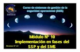 Módulo N 10 Implementación en fases del · 2.1 and 2.2 (Módulo 9) 1. Poner en práctica aquellos elementos del plan de implementación del SMS que refieren a el componente de gestión