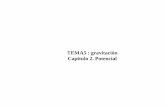 TEMA5 : gravitación Capitulo 2. Potencial (1).p… · Velocidad de escape de la gravedad Tierra v esc 2 gR 2 9.81m/ s2 6.37 u 10 6 m 11.2 km/ s Un cuerpo con esta velocidad escapará