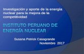 INSTITUTO PERUANO DE ENERGÍA NUCLEAR · Introducción El Instituto Peruano de Energía Nuclear, IPEN, es un organismo público adscrito al Ministerio de Energía y Minas. La Ley