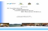 IV Conferencia de Legisladores Centroamericanos del ... · Recursos Naturales y Ambiente (SERNA), a través de la Dirección General de Recursos Hídricos (DGRH), el Congreso Nacional