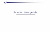 Actores: Insurgenciajjordan/docencia/Tema2.pdf · armado donde los insurgentes adoptan, ... Ideas complementarias: Pueden (y suelen) ser facciones diferentes y enfrentadas pero unidas