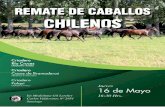 REMATE DE CABALLOS CHILENOS - fzr.cl · “Carpincho” CARPINCHA Santa Toñita y Doña Josefa 01-01-2015 Nr: 250574 Estribillo (Ex-Rec.) Guadaba Ceferina Chingana Estandarte Ceferina