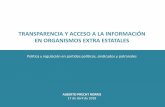 TRANSPARENCIA Y ACCESO A LA INFORMACIÓN EN … · EXPERIENCIA INTERNACIONAL MÉXICO ESPAÑA COLOMBIA Ley Federal de Transparencia y Acceso a la ... información pública y buen gobierno