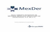REGLAMENTO INTERIOR DE MEXDER, MERCADO MEXICANO DE ...€¦ · Operadores, Participantes de un Mercado Extranjero Reconocido y en lo conducente a la Bolsa, a la Cámara de Compensación