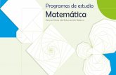 Programas de estudio Matemática - minedupedia.mined.gob.svminedupedia.mined.gob.sv/lib/...media=files:tercer_ciclo_-_matematica.pdf · Salvador Enrique Rodríguez Hernández ...