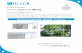 Ficha Técnica - Ducor · 2017-01-06 · Ficha Técnica Producto: SULFATO DE AMONIO Sulfato de Amonio Ultrasoluble 21-0-0+23 Fertilizante de aceptable solubiluble en agua, que aporta