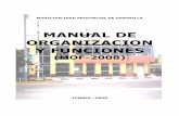 MANUAL DE ORGANIZACION Y FUNCIONES - Peru · Personal (CAP) de la Municipalidad Provincial de Zarumilla. 1.5. OBJETIVOS Buscar la eficiencia en la Gestión Municipal mediante la aplicación