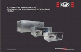 Cajas de Ventilación Descarga Horizontal y Vertical CDA · industrial con condiciones de pre-filtración (filtros metálicos de aluminio y/o plisados), para la industria alimenticia,