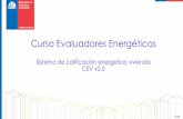 Curso Evaluadores Energéticosa... · calificación de eficiencia energética y de la etiqueta de eficiencia energética. Planillas de balance térmico dinámico (PBTD CEV-CEVE):