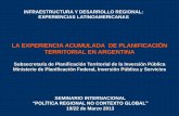 LA EXPERIENCIA ACUMULADA DE PLANIFICACIÓN TERRITORIAL … Aguilar_Ministerio de... · local sin jerarquía municipal . EVOLUCIÓN HISTÓRICA DE LA ORGANIZACIÓN TERRITORIAL ARGENTINA