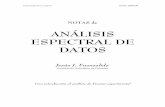 ANÁLISIS ESPECTRAL DE DATOS - IAC -iac.es/.../difusion/notas_fourier/Notas_AED_2005_06_web.pdf · 2007-12-11 · Teorema de escalado 24/48 3.6.- Teorema de desplazamiento 24/48 3.7.-