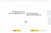 Eficiencia Energética y EnergíasRenovables boletín …...TÍTULO DE LA PUBLICACIÓN Boletín IDAE: Eficiencia Energética y Energías Renovables (Nº 2) AUTOR La presente publicación