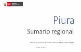 Sumario regional - demi.produce.gob.pedemi.produce.gob.pe/Content/files/doc_03/Regionales/Piura.pdf · • Entre 1982 y 1983 el PBI se redujo en 29.3%. • Por cada sol invertido