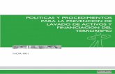 POLITICAS Y PROCEDIMIENTOS PARA LA PREVENCION DE …...Nombre Vigencia Referencia: Página N° NOR-001.7 16-08-05 Políticas y Procedimientos para la Prevención de Lavado de Activos