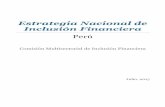 Estrategia Nacional de Inclusión Financiera · SOAT Seguro Obligatorio de Accidentes de Tránsito SUNARP Superintendencia Nacional de Registros Públicos SUNAT Superintendencia Nacional
