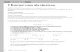 2 Expresiones algebraicas - Matematicas Online 34 Unidad 2| Expresiones algebraicas 2 Expresiones algebraicas