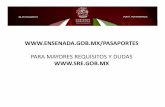 XXII Ayuntamiento de Ensenada - PRESENTACION … 2010.pdfPAGO DE DERECHO BANCARIO: Los montos para el pago de derechos del pasaporte son: Por un año •Los mexicanos menores de tres