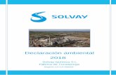 Declaración ambiental 2018³n medioambiental 2018-367721.pdf · En 1991 Solvay se adhirió a los principios del “Responsible Care” de la Industria Química demostrando su voluntad