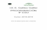 I.E.S. Galileo Galilei PROGRAMACIÓN 4º ESOiesgalileocordoba.es/wp-content/uploads/2015/11/4-eso_lengua_18_19.pdf · de 14 de julio), los contenidos de este curso se dividen en cuatro